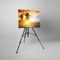 Tablou canvas fosforescent Tropical Island, 40x20 cm