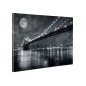 Tablou canvas fosforescent Brooklin Bridge, 60x40 cm