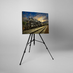 Tablou canvas fosforescent Fantastic Train, 60x40 cm