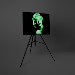 Tablou canvas fosforescent Marilyn Monroe, 60x40 cm