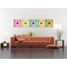 Set tablou fosforescent Margarete de perete
