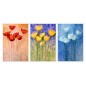 Set tablou 3 piese fosforescent Trei culori 