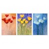Set tablou 3 piese fosforescent Trei culori 