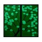 Set tablou 2 piese fosforescent Cires oriental
