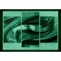 Set tablou 3 piese fosforescent Geometrie 