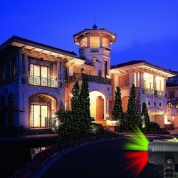 Proiector laser iluminat casa sau gradina, cu telecomanda