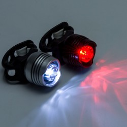 Set lumini LED siguranta pentru bicicleta, Fata si Spate