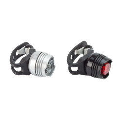 Set lumini LED siguranta pentru bicicleta, Fata si Spate
