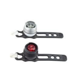 Set lumini LED siguranta pentru bicicleta, Fata si Spate