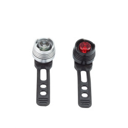Set lumini LED siguranta pentru bicicleta, Fata si Spate