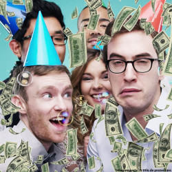 Tun confetti bani falsi Dolar 60 cm