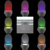 Lumina LED 1W, pentru toaleta, senzor miscare, multicolora, rezistenta la apa