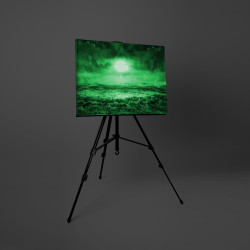Tablou fosforescent Apus soare in ocean, canvas, 20x40cm