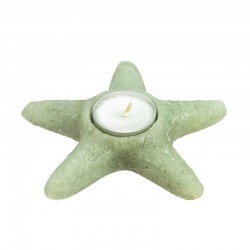 Suport lumanare luminescent, mini steluta, acryl, diametru 4 cm