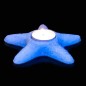 Suport lumanare luminescent, mini steluta, acryl, diametru 4 cm
