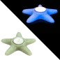 Suport lumanare luminescent, mini steluta, acryl, diametru 4 cm
