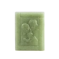 Mini tablou fosforescent, acril, 9x12cm, handmade, Familia