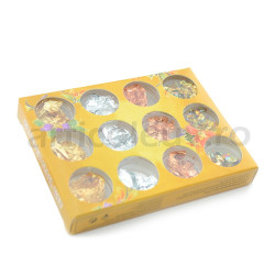 Set 12 foite creponate pentru unghii