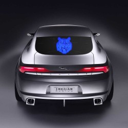 Sticker transparent  cu imagine uv invizibila fluorescenta