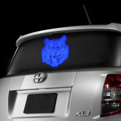 Sticker transparent  cu imagine uv invizibila fluorescenta