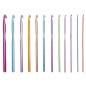 Set 12 crosete, forma ergonomica, 2 mm - 8 mm, multicolor Set 12 crosete, forma ergonomica, 2 mm - 8 mm, multicolor