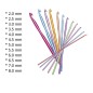Set 12 crosete, forma ergonomica, 2 mm - 8 mm, multicolor Set 12 crosete, forma ergonomica, 2 mm - 8 mm, multicolor