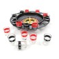 Joc ruleta cu 16 pahare de shot, 2 bile metalice, diametru 29 cm