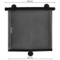 Set parasolare retractabile auto, 2 bucati, protectie UV, 40x47cm, negru Set parasolare retractabile auto, 2 bucati, protectie UV, 40x47cm, negru
