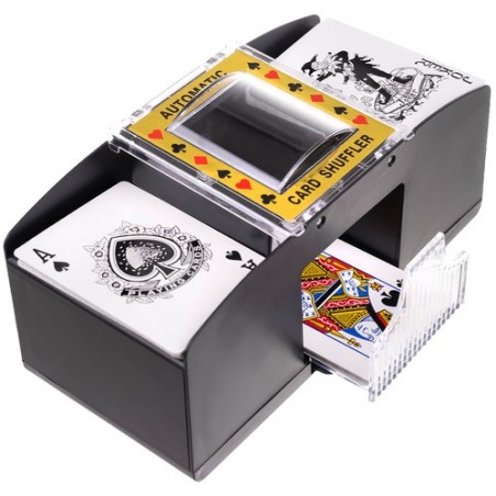 Dispozitiv automat amestecare carti, 20,5x10x8,5 cm, negru