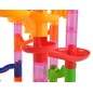Tobogan pentru copii, pista cu 105 piese, 30 bile incluse, aspect 3D, multicolor