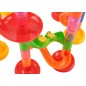 Tobogan pentru copii, pista cu 105 piese, 30 bile incluse, aspect 3D, multicolor
