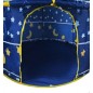 Cort tip castel pentru copii, model luna si stele, interior/exterior, 135x105 cm