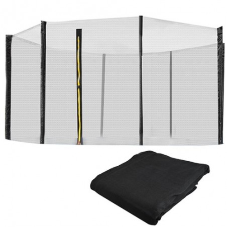 Plasa exterioara pentru trambulina, diametru 366 cm, inchidere dubla