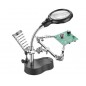 Lupa iluminata LED, zoom 3.5X 12X, cu suport si brate pentru ciocan lipit