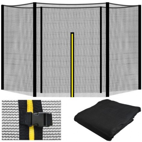 Plasa de siguranta pentru trambulina, asamblare pe exterior, dubla inchidere, 183x145 cm