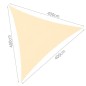 Copertina parasolar, forma triunghiulara 4x4x4 m, 180g/mp, bej