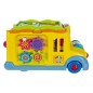 Autobuz de jucarie interactiv, redare melodii, 24x12x13,5 cm, multicolor