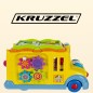 Autobuz de jucarie interactiv, redare melodii, 24x12x13,5 cm, multicolor