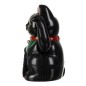 Pisica norocoasa si protectoare, 10x15x8 cm, negru, Feng Shui