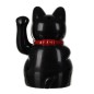 Pisica norocoasa si protectoare, 10x15x8 cm, negru, Feng Shui