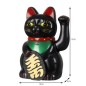 Pisica norocoasa si protectoare, 10x15x8 cm, negru, Feng Shui