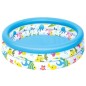 Piscina gonflabila pentru copii, diametru 100 cm, 3 inele, forma rotunda, capacitate 101l