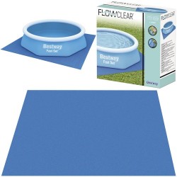 Covoras piscina, universal, izolare termica, 274x274 cm, albastru