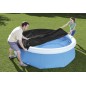 Husa piscina, rezistenta intemperii, orificii drenare, diametru 244 cm, negru
