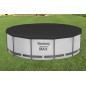 Prelata piscina rotunda, flexibila, rezistenta vant, 366cm, 2,85kg, negru