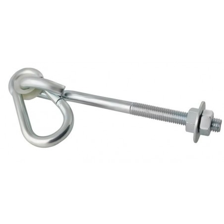Carlig leagan, capacitate 300 kg, lungime 29 cm, otel, argintiu