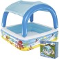 Piscina gonflabila pentru copii, baldachin detasabil, capacitate 265l, design vesel, 147x147x122cm Piscina gonflabila pentru copii, baldachin detasabil, capacitate 265l, design vesel, 147x147x122cm