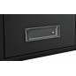 Cutie postala exterior, neagra, otel galvanizat, 2 chei