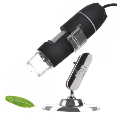 Microscop digital portabil 1600X, USB, foto-video, 8 LED-uri, zoom digital 5X