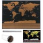 Harta lumii razuibila, limba engleza, drapeluri, 82x59 cm, multicolora